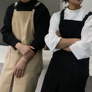 Tablier de serveur imperméable avec poches pour cuisine