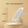 Miroir de maquillage pliable à lumière LED tricolore – vue 3