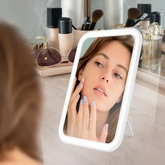 Miroir de maquillage LED à intensité variable – vue 3