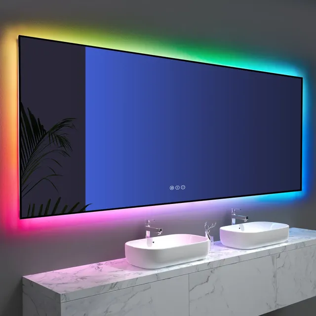 Nouveau miroir de lumière LED coloré rvb – vue 6