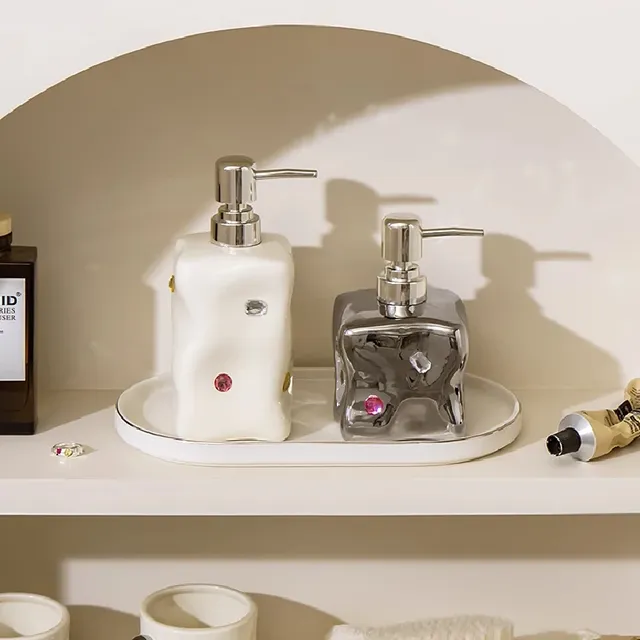 Bouteille de gratitude irrégulière en céramique de style… – vue 5