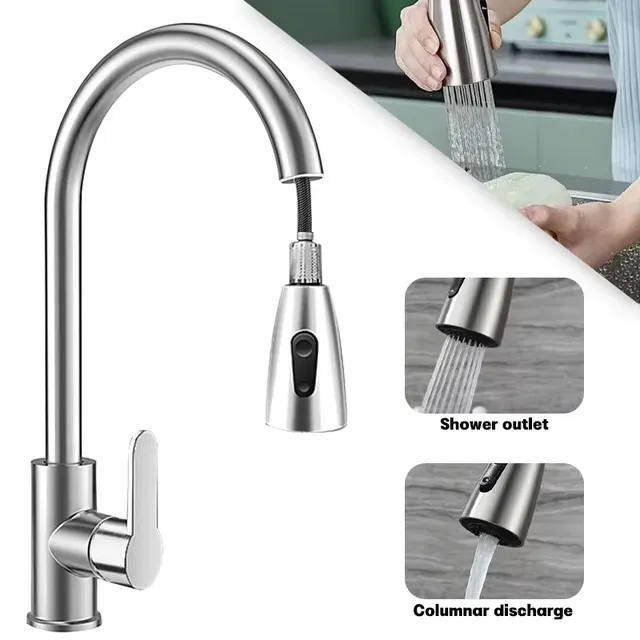Robinet de cuisine en acier inoxydable – vue 5