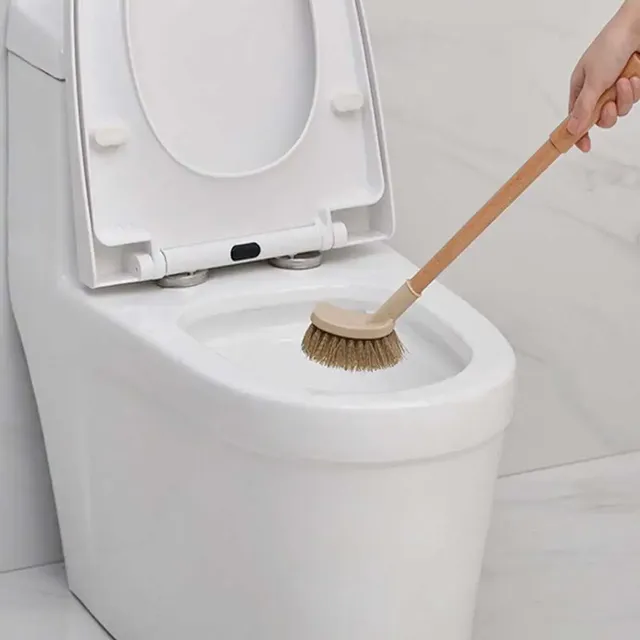 Brosse multifonctionnelle toilette bois manche longue… – vue 2