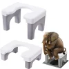 Siège de toilette confortable et antidérapant, tabouret de toilette épais et robuste, chaise, forte capacité portante, panneau élargi, chaises de pot d’hôtel Siège de toilette confortable et antidérapant, tabouret de toilette épais et robuste, chaise, forte capacité portante, panneau élargi, chaises de pot d’hôtel