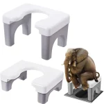 Siège de toilette confortable et antidérapant, tabouret de toilette épais et robuste, chaise, forte capacité portante, panneau élargi, chaises de pot d&rsquo;hôtel