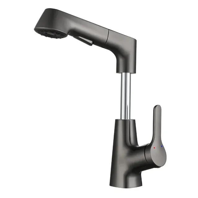 Mitigeur évier monocommande bec extractible inox brossé… – vue 6
