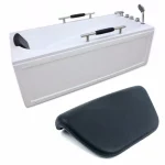 Coussin de bain en PU imperméable et antidérapant, oreiller de bain spa, noir, repos pour la tête et le cou, relaxation, dos Hot Spa