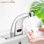 Robinets d&rsquo;évier robinet d&rsquo;eau automatique capteur infrarouge robinet montage sur pont intelligent tactile gratuit robinet d&rsquo;eau inductif cuisine torneira