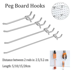 Panneau mural à grille métallique avec crochets, support de rangement pour panneaux perforés pour magasin de détail, affichage d’atelier, 5 pièces Panneau mural à grille métallique avec crochets, support de rangement pour panneaux perforés pour magasin de détail, affichage d’atelier, 5 pièces