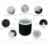 Bain à Bulles Noir Pliable en PVC Gonflable avec… – vue 2