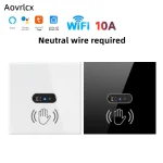 Aovrlc EU Tuya WiFi commutateur intelligent vague Senssor déplacer WiFi commutateur interrupteur d&rsquo;infection lumière pas besoin tactile IR commutateurs activés par le mouvement