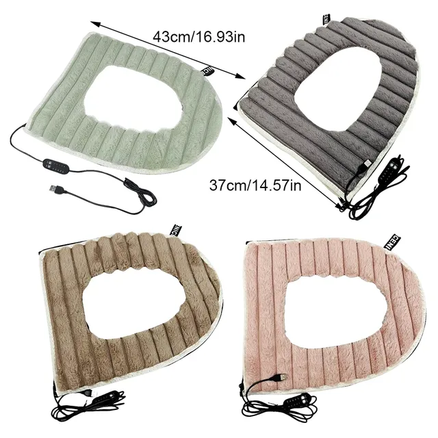 Juste de siège de toilette universelle chauffante USB – vue 4