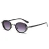Lunettes de soleil ovales à monture métallique pour… – vue 4