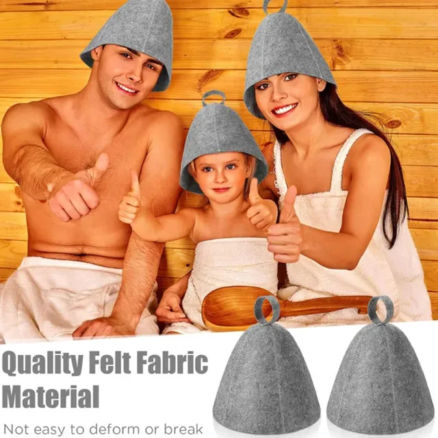 Sauna Anti-chaleur Sauna chapeau épaissir laine feutre… – vue 3