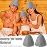 Sauna Anti-chaleur Sauna chapeau épaissir laine feutre… – vue 3