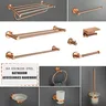 Ensemble d'accessoires de salle de bains muraux en acier… – vue 1