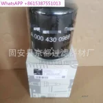 Seau de séchage de cartouche filtrante de pièces de machines de construction A0004300969