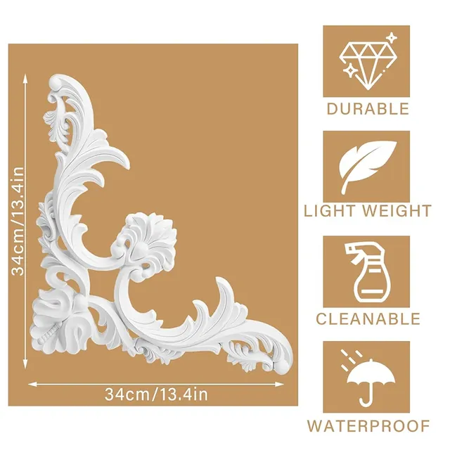 Coins de moulage de plafond en PU – vue 3