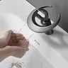 TOLM robinets de lavabo noir or brossé – vue 4