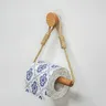 Support papier toilette mural bois clair…