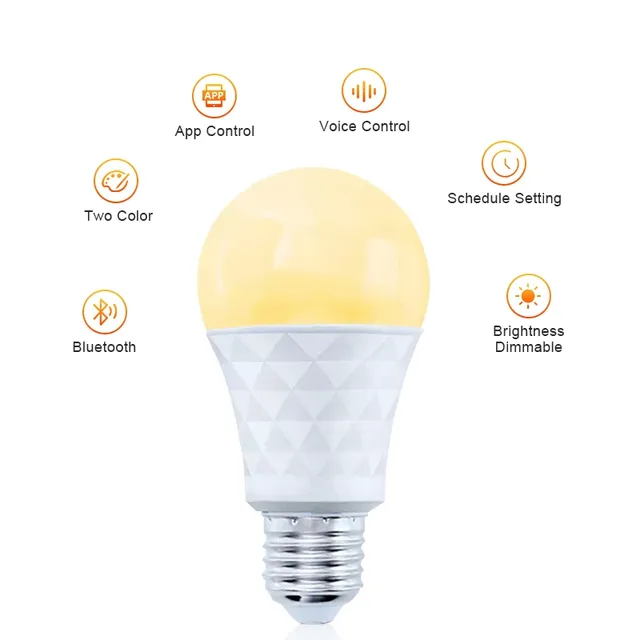 E27 Bluetooth WiFi ampoule LED intelligente 9W gradation… – vue 5