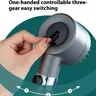 Pommeau douche main tête brosse silicone anthracite… – vue 3