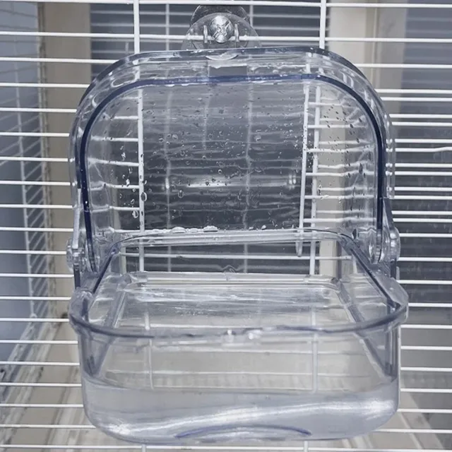 Baignoire oiseaux suspendue plastique transparent rigide… – vue 5