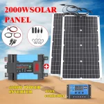 Kit de panneaux solaires flexibles 6KW 4KW – Sortie 110V/220V, chargeur 12V et onduleur à onde sinusoïdale Pure, alimentation hors réseau pour la maison et l&rsquo;extérieur