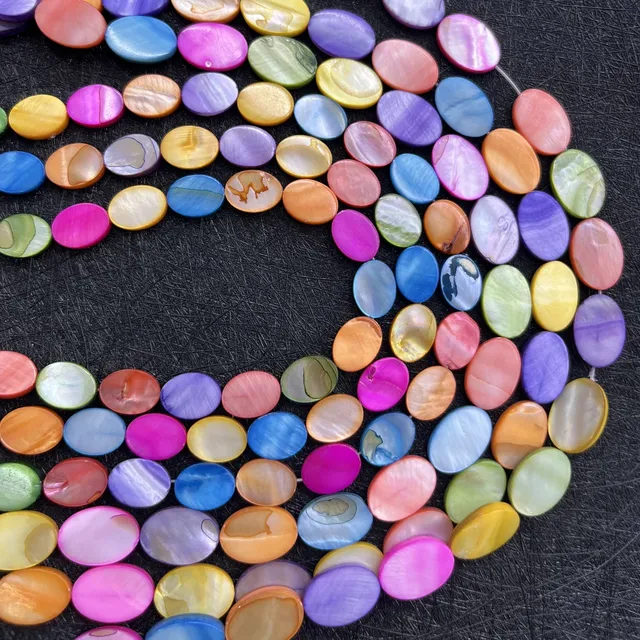 Perles de coquillage ovales 10x14mm – vue 3