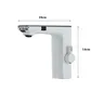 Robinet de lavabo à capteur sans contact blanc – vue 5