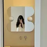 Miroir d'accent Led Design de luxe nordique salon… – vue 5
