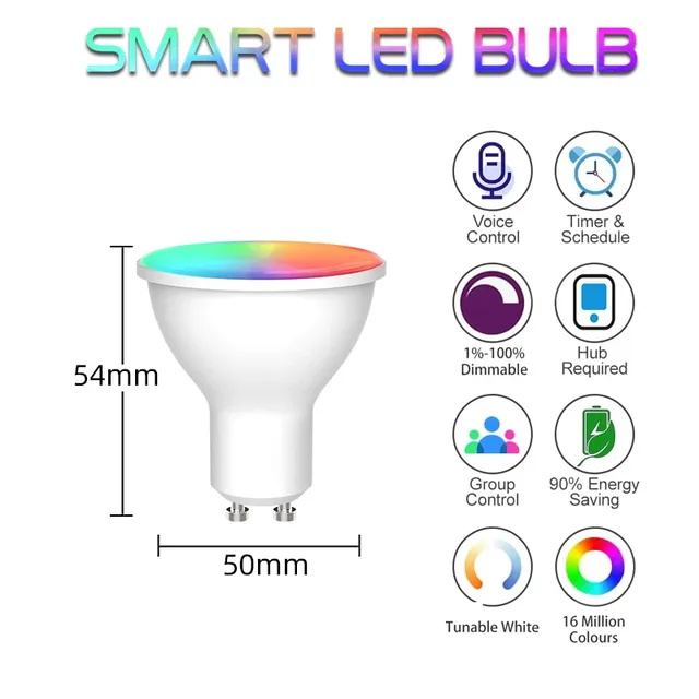 Ampoule LED intelligente Wi-Fi – vue 3