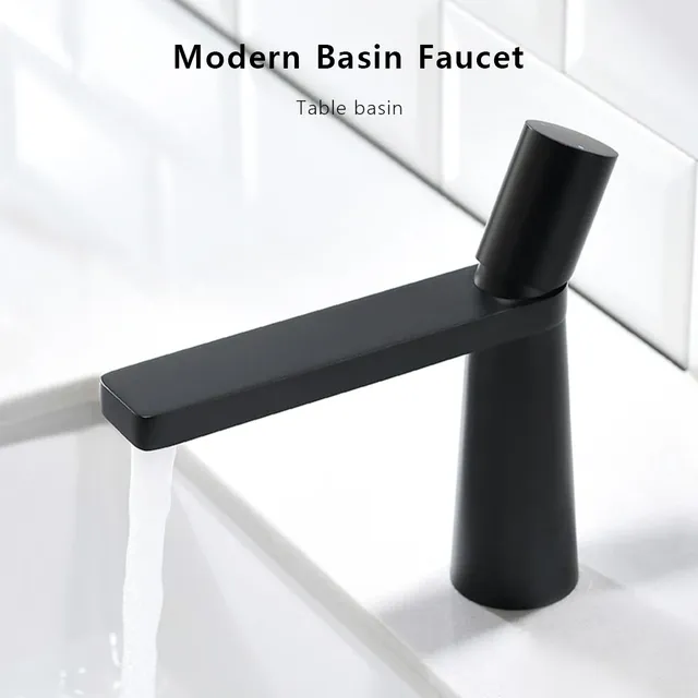 Robinets en cuivre modernes pour bassin noir – vue 2