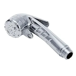 Pommeau de douche de couleur chromée 1/2 avec bouton de démarrage/arrêt