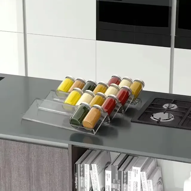 Étagère à épices en acrylique à tiroir réglable – vue 4