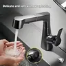 Robinet de salle de bains de Type extractible rotatif – vue 3