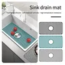 Tapis d'évier de cuisine en Silicone avec trous de… – vue 3