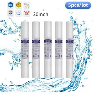 5 pièces 20 "purificateur d'eau 20 pouces 5 microns sédiments filtre à…