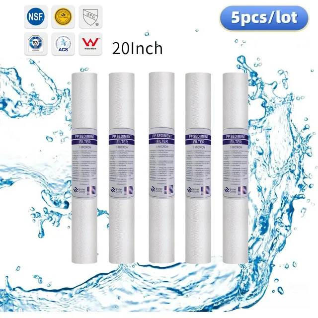 5 pièces 20 "purificateur d'eau 20 pouces 5 microns…