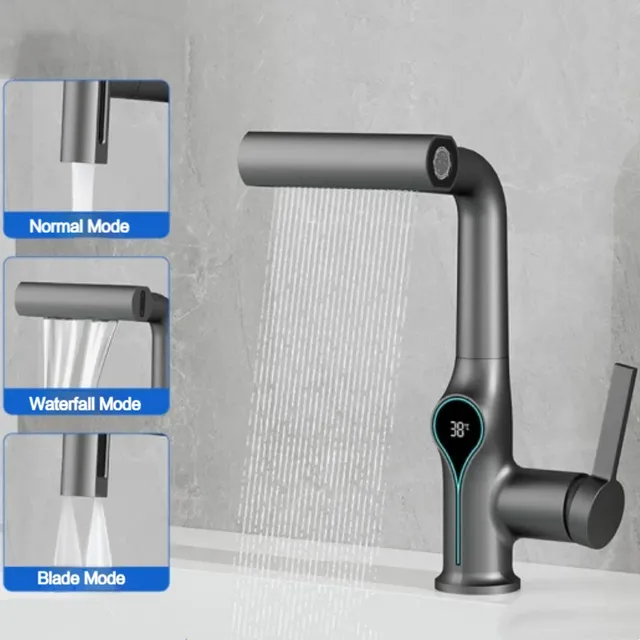 Robinet de lavabo à affichage numérique de température… – vue 2