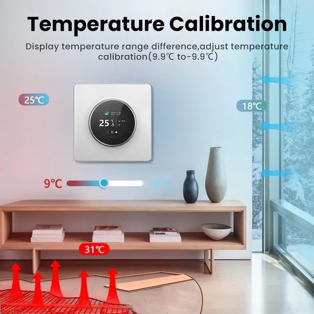 AVATTO Tuya WiFi bouton intelligent Thermostat chauffage… – vue 6