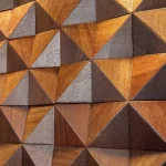 Triangle 3D en bois massif, carrelage mosaïque, panneau de diffuseur acoustique, musique, Restaurant, magasin d&rsquo;art, salle vidéo, enregistrement, studio, décoration murale