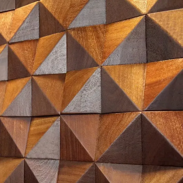 Triangle 3D en bois massif