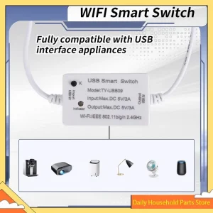 1 pièces Tuya USB commutateur intelligent minuterie de disjoncteur universelle vie intelligente pour appareils USB pour Alexa Google Home CHAUD!