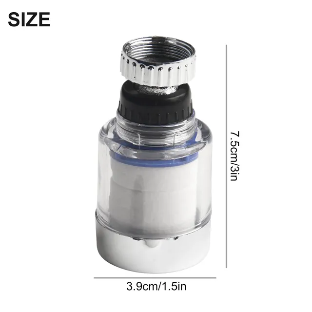 Filtre aérateur robinet cuisine compact chromé plastique… – vue 4