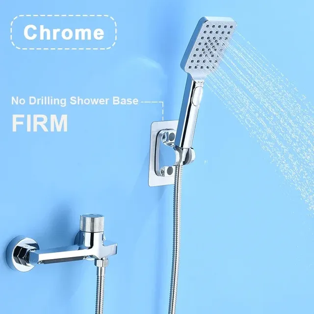 Robinet de baignoire cascade gris avec douchette à main – vue 6