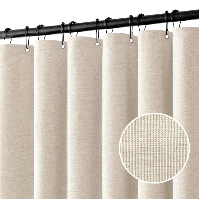 Rideau de douche de luxe imperméable épais Imitation lin… – vue 2