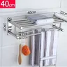 40/50cm porte-serviettes avec crochets mobiles 304 en… – vue 5