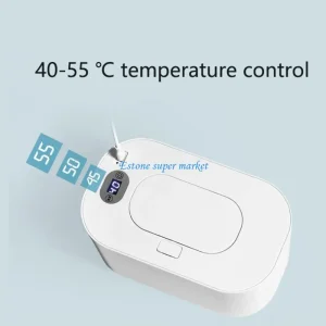 Chauffe-lingettes Portable 090B pour bébés, USB, chauffe-lingettes humides, réutilisable, pour nouveau-né, 3 Modes réglage