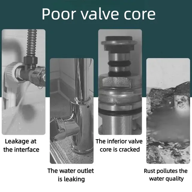 Noyau de valve de robinet en céramique en laiton – vue 7